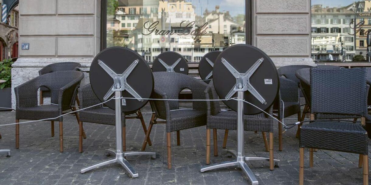 Geschlossenes Restaurant aufgrund Corona